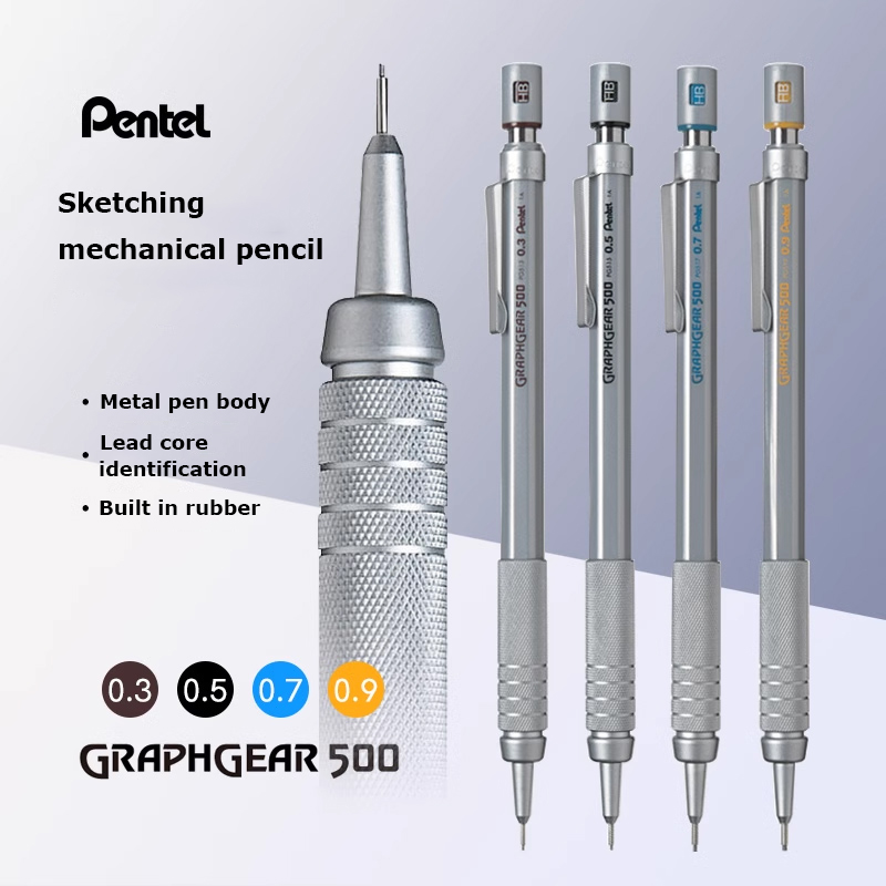Pentel Pen Energel - Japan Pentel Graph Gear Drafting Metall-Druckbleistift