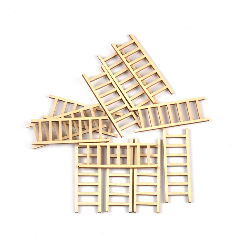 Embellish Craft - 20 Teile/los 20x60mm Natürliche Leiter Holz