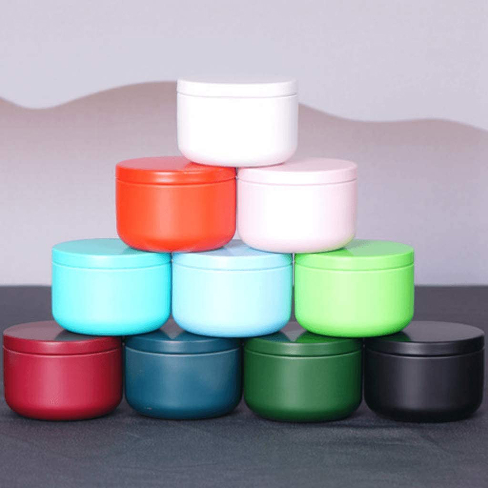 Craft Embellishment Storage - Teedose mit luftdichten Deckeln, Weißblech-Tee-Aufbewahrungsbehälter, tragbare