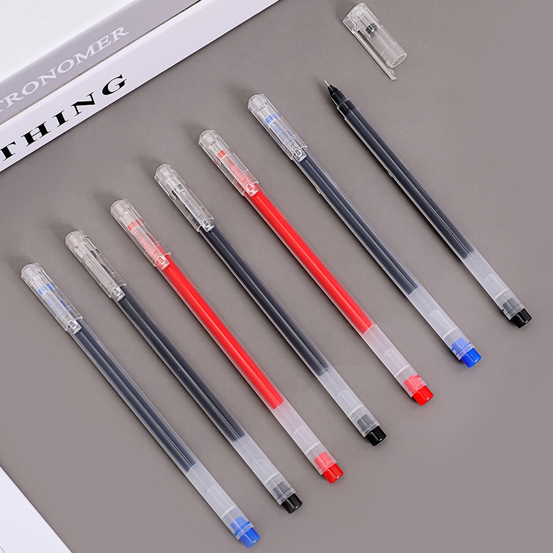 Muji Stationery Gel Pen - 0,5 mm große Kapazität, schwarze/rote/blaue Tinte,