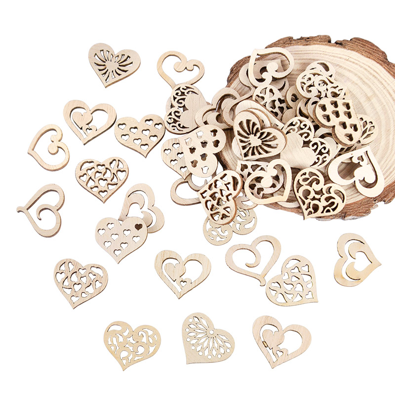 50/100 Stück ausgehöhltes Herz – Embellishments For Scrapbooking Bewertung und Preis