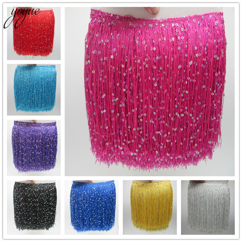 YOYUE 1 Yard 20 CM Lange Polye – Beaded Trim Fringe Bewertung und Preis
