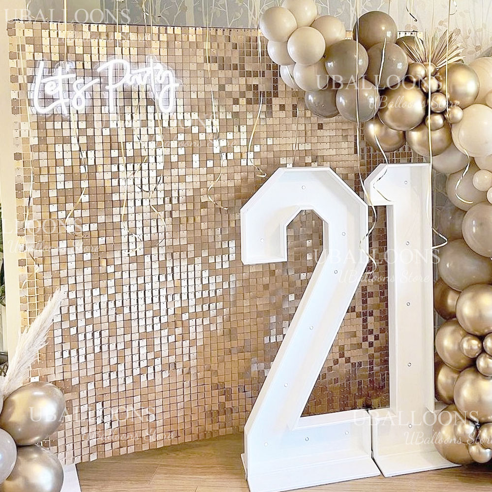 Matte Beige Gold Schimmernde P – Sequin Fabric Panel Bewertung und Preis