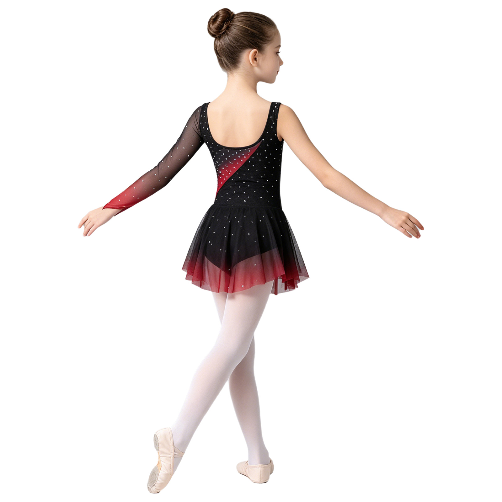 Mädchen Tanzkleid für Lyrische – Rhinestone Banding Trim Bewertung und Preis