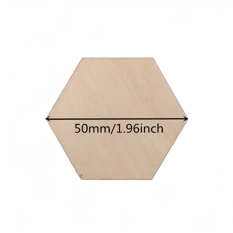 10–120 mm hölzerne sechseckige – Embellish Craft Bewertung und Preis