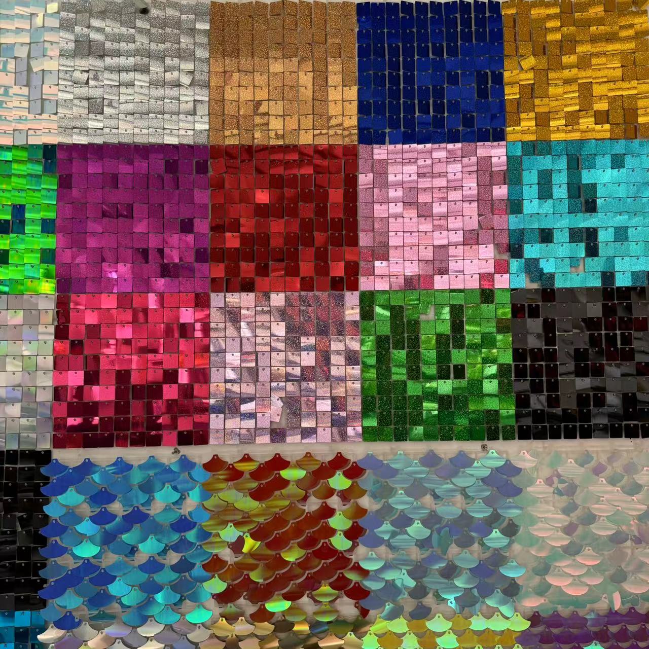 Schimmernde Wandhintergrund-Pa – Sequin Fabric Panel Bewertung und Preis